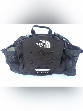 The North Face Black Bike Pack Backpack with Front Bungee